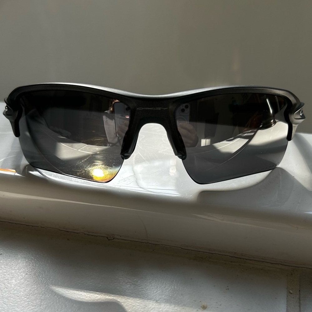 Oakley Dark Gray Sports Glasses